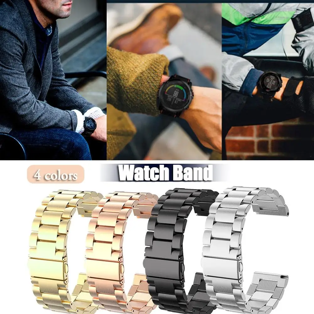 Ремешок из нержавеющей стали для наручных часов Garmin Fenix 3/Fenix 3HR/Fenix