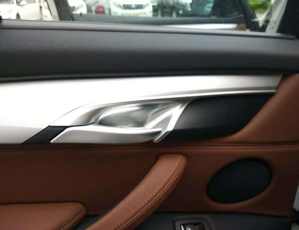 4 шт. хромированные аксессуары для внутренней дверной ручки BMW X5 X6 F15 F16 2014 2015
