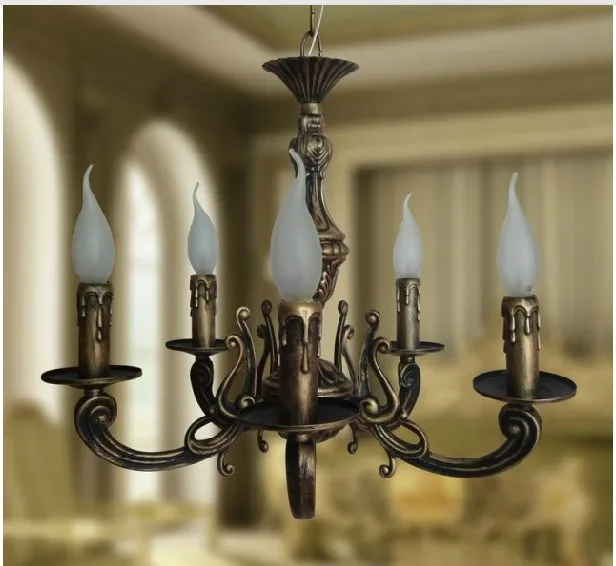 Модная современная люстра Классическая Бронзовая подвесная светильник