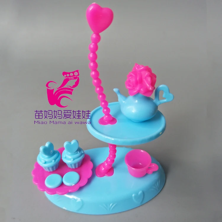 Аксессуары для кукол Барби 4 шт./компл. куклы Monster High подставка тортов игровой