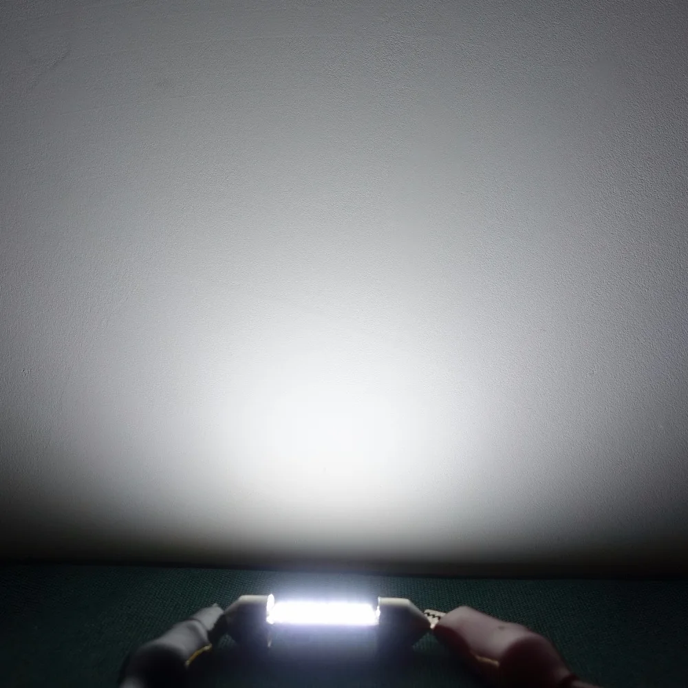 JIACHI 100 шт. C5W C10W для авто салонная лампа гирлянда 41 мм светодиодная 42 3014 чип 18SMD