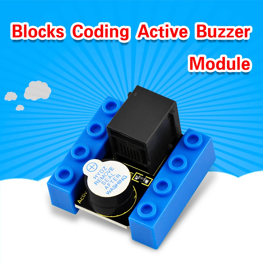 

Kidsbits Building Blocks Active Buzzer Module Alarm Sensor Electronic Component For Arduino Education