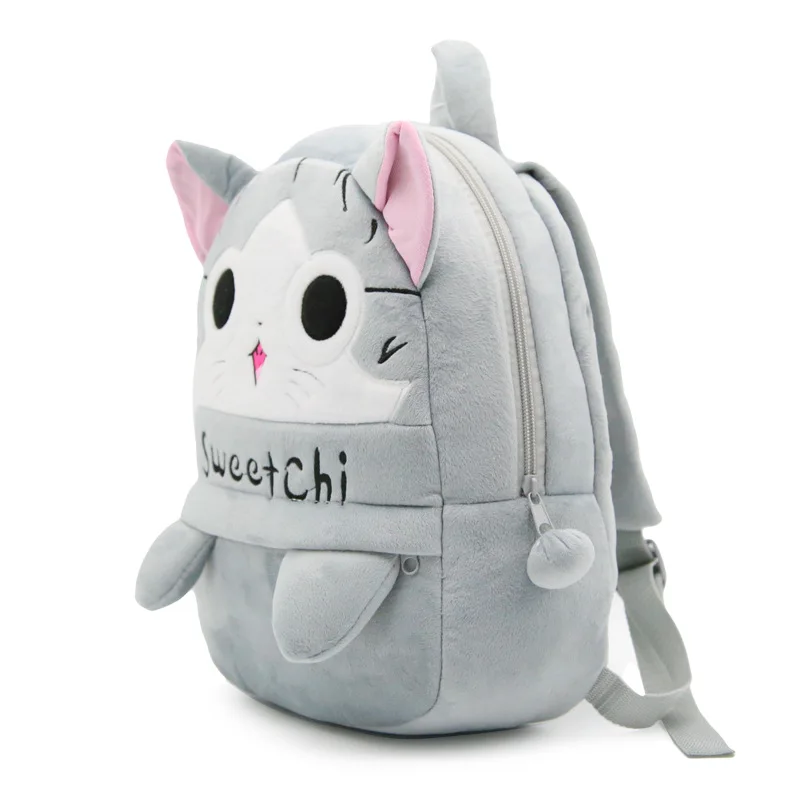

Cartoon Sweet Cat Plush Backpacks Children Baby School Bag For Kindergarten Boys Girls Cute Schoolbag