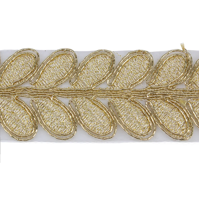 10 ярдов золотистая металлическая лента с вышивкой | Дом и сад