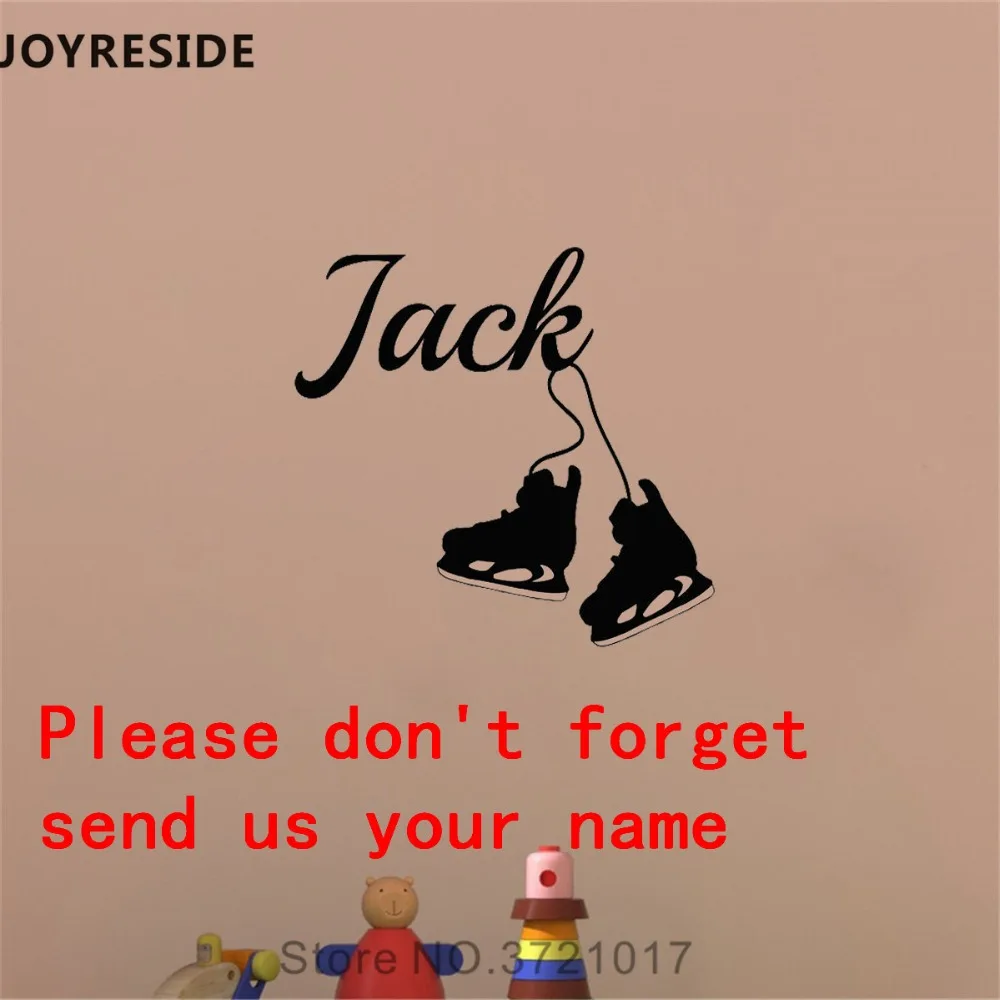 Joyestee Специально Имя Наклейка на стену обувь для катания коньках Спортивная