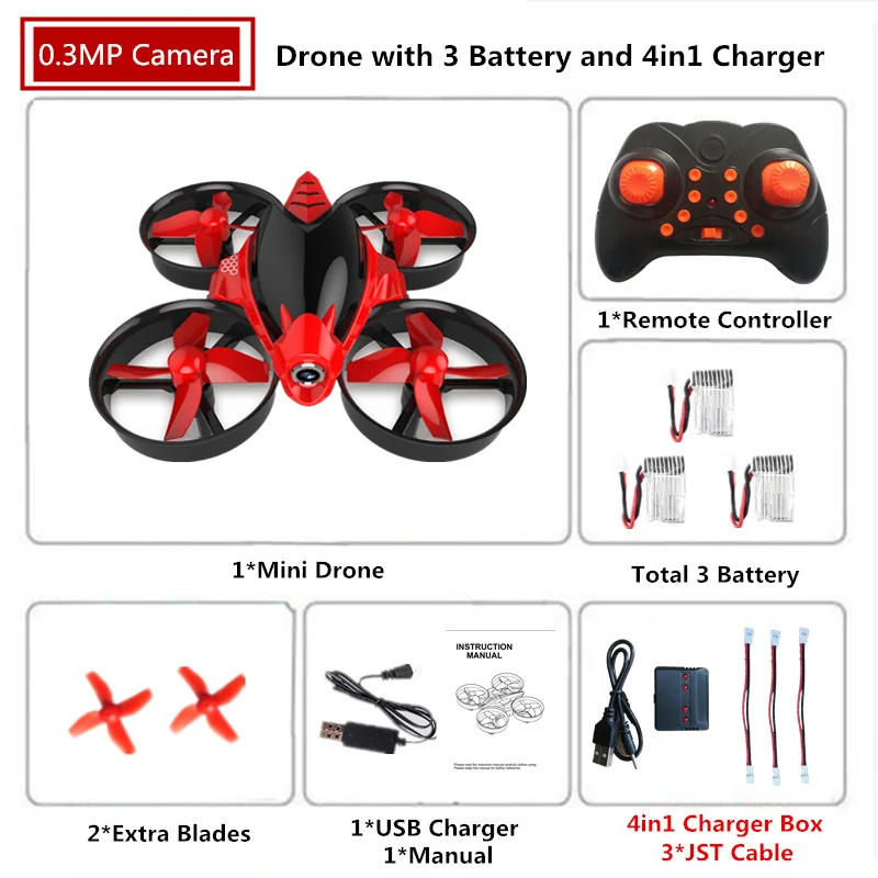 B6 with 0.3MP Camara RH808/RH808HW мини-Дрон с камерой 0.3MP высота Hode RC Квадрокоптер с камерой игрушка 2,4G RC вертолет 6 осей VS H36 E010 - Цвет: B6 with 0.3MP Camara