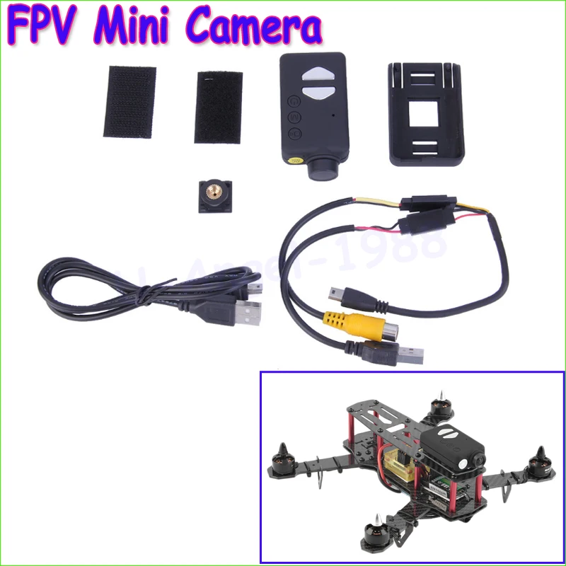 Оптовая продажа 1 шт. FPV 808 мини камера HD объектив 1080P для QAV250 квадрокоптера