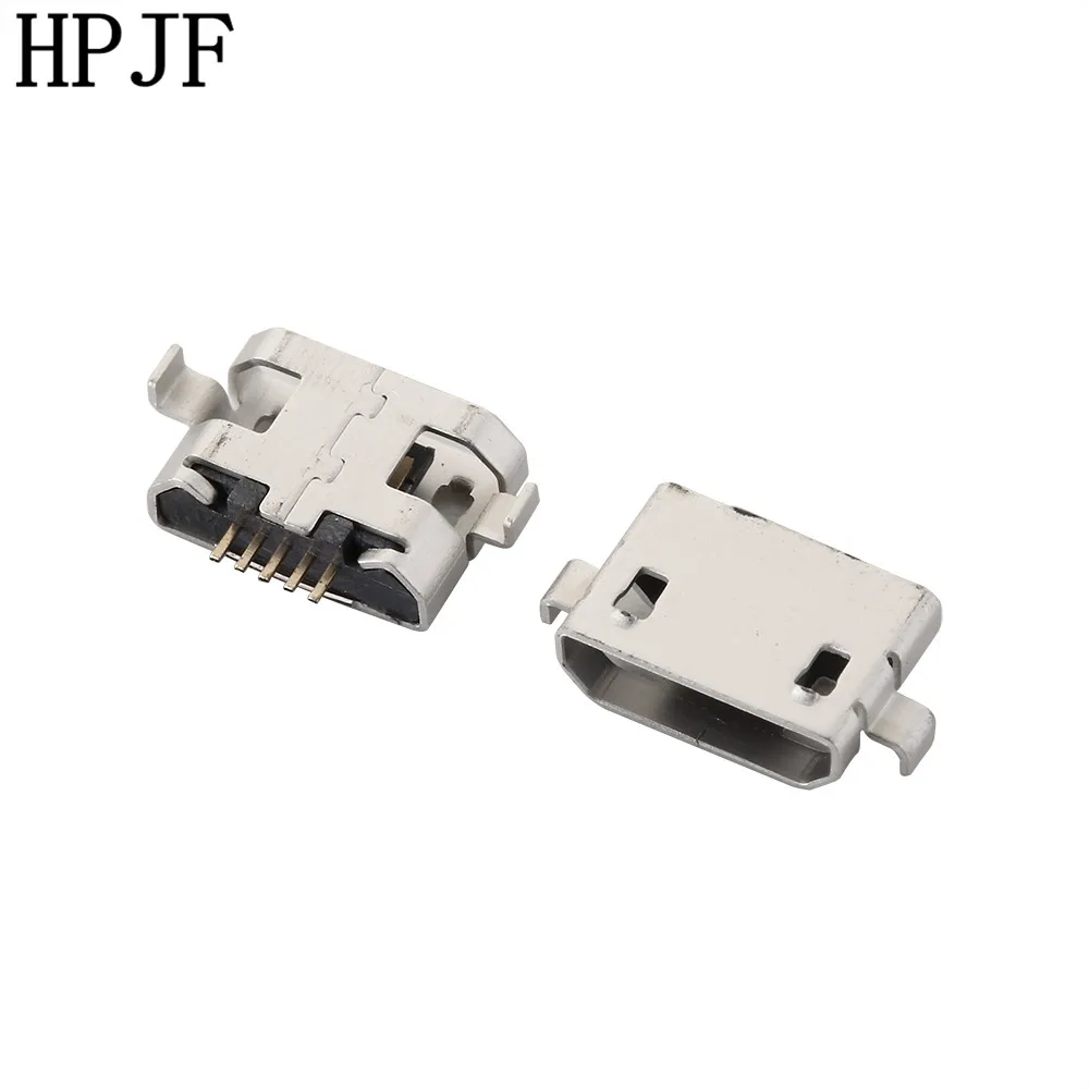 10 шт./лот Micro USB 5pin розеточная часть соединителя плоский рот 2 фута для Мобильный