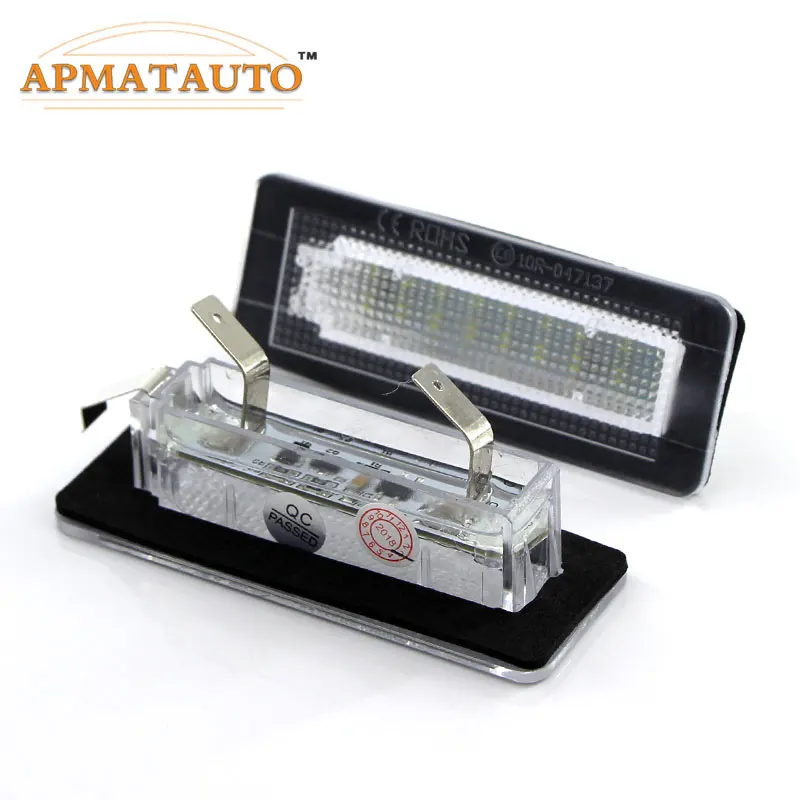 

2pcs 12V LED License Plate Light Bulb No Error Canbus For Benz Smart Fortwo Coupe 450 451 W450 W453 White Number Plate lamp