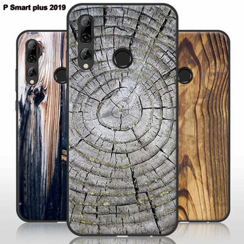 Чехол для Huawei P Smart plus 2019 полностью защищающий чехол с узором из дерева и камня