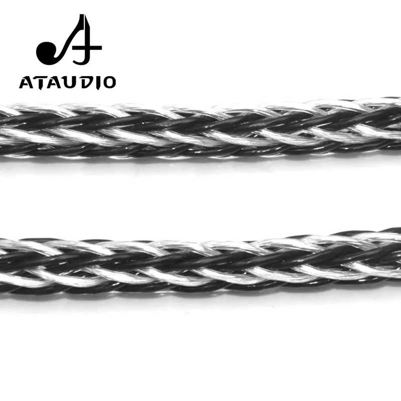 ATAUDIO Hifi акустический кабель медный и серебряный переплетенный провод динамика с