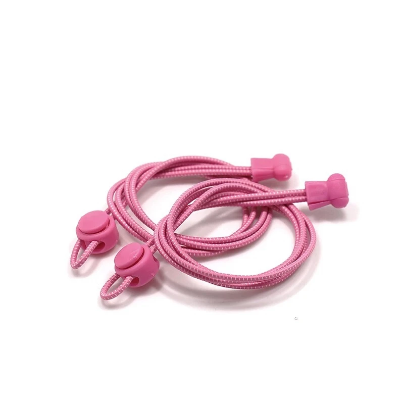 Pink 1 пара ленивых шнурков шнурки для кроссовок эластичные обувные Ботинки со шнурками аксессуары шнурки для бега/триатлона - Цвет: Pink