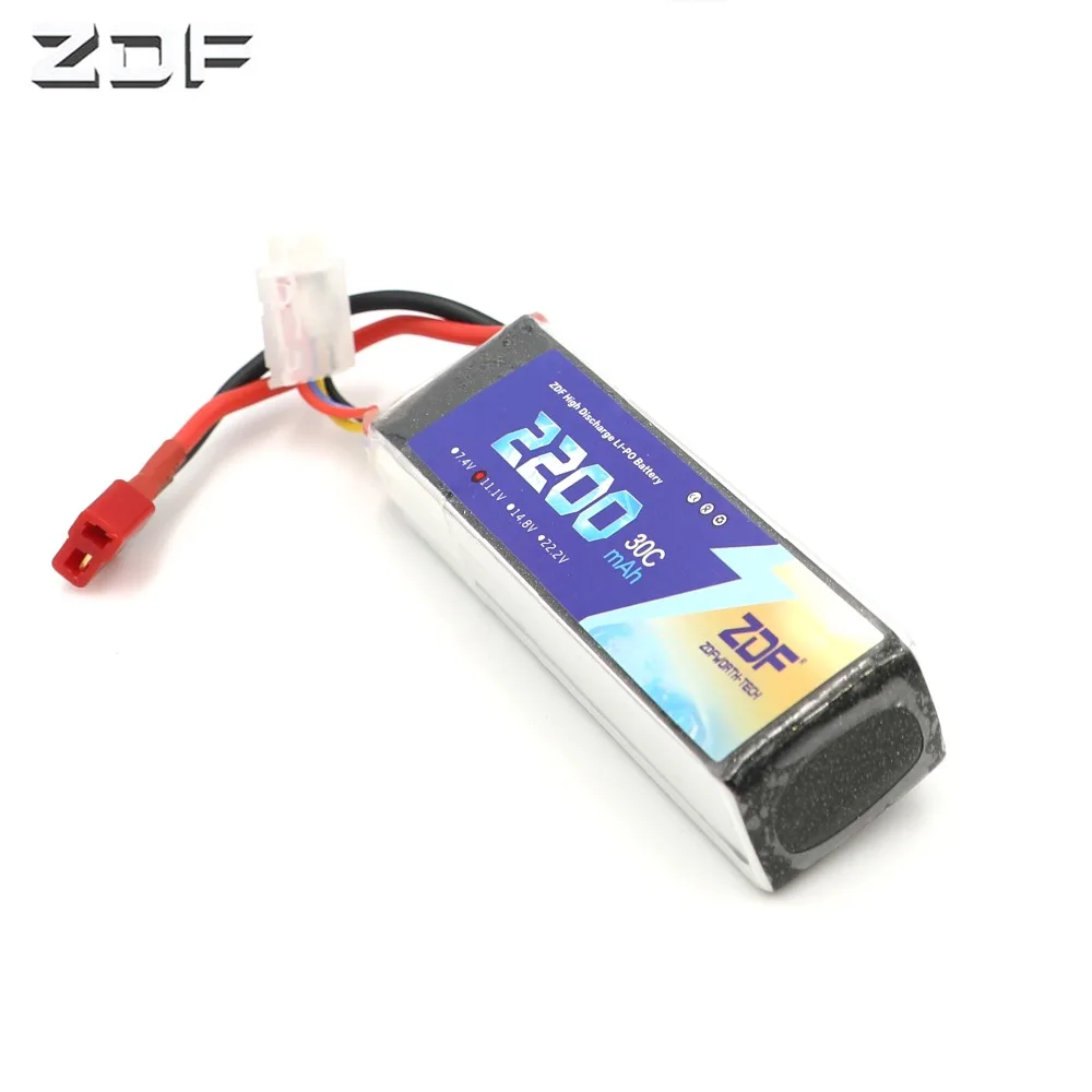 Аккумулятор ZDF Lipo 11 1 В 2200 мАч 30C для радиоуправляемых моделей Trex 450 вертолет с