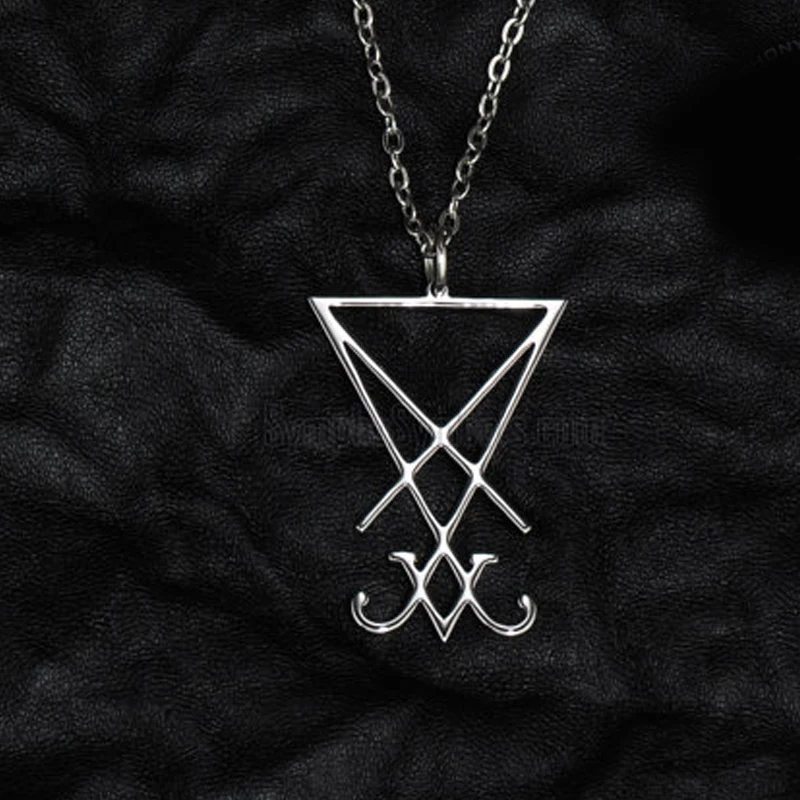 12 шт. Sigil of Lucifer кулон сатанинский символ Ювелирная пломба из ожерелье с подвеской