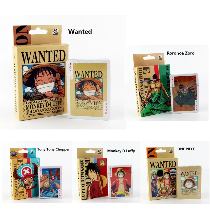Один комплект из 5 шт. японское аниме One Piece высококачественные для игры в покер