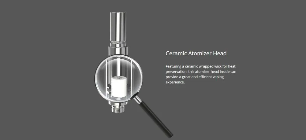 Eleaf iCare фляга атомайзер 1 мл электронная сигарета бак Встроенный керамический