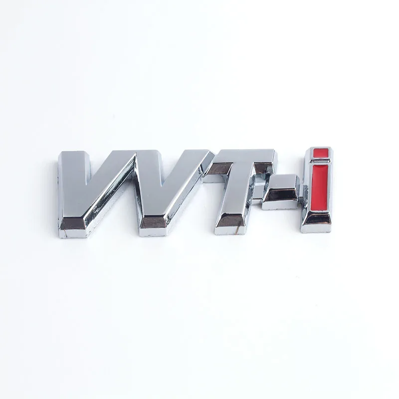 10x изменения фаз газораспределения-я VVTi логотип Серебристый Хром полоса стикер