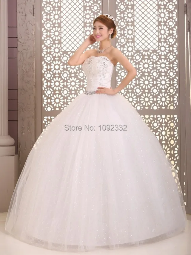 S 2016 в наличии новое размера плюс свадебное платье женское Бандажное