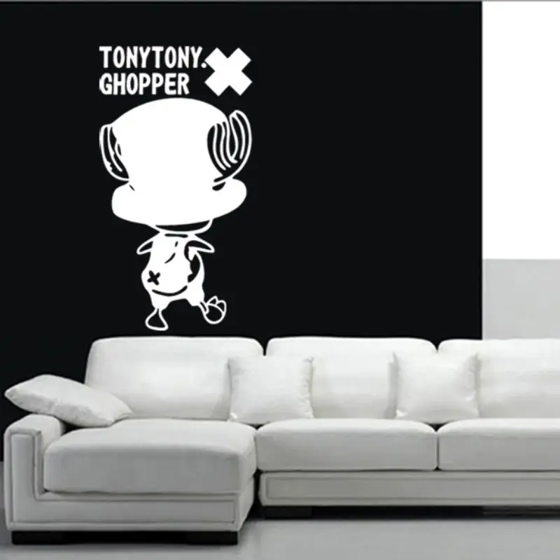 CHM Tony Chopper настенная наклейка Комиксы и анимация с логотипом виниловые настенные
