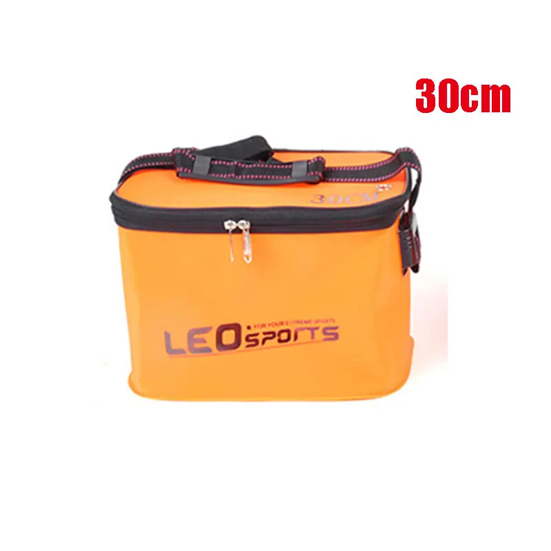 Orange 30cm 30/40/45 см Портативный сумки для рыбалки одежда ведро на открытом воздухе Шестерни ева рыбалка ведро складной Портативный Кемпинг Пеший Туризм EVA ведро - Цвет: Orange 30cm