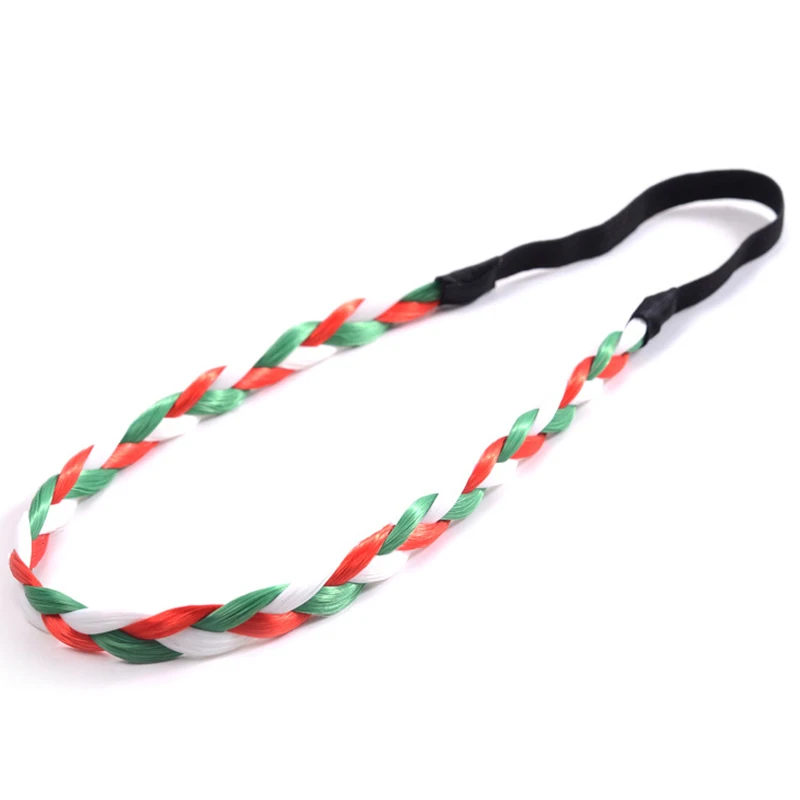 Simple romantic flag series elastic braid hairband hair accessory for men or women with free shipping | Свадьбы и торжества