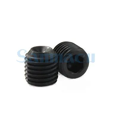 

100pcs M2.5 Hex Socket Head Cap Grub Screws Cup Point Black Alloy Steel