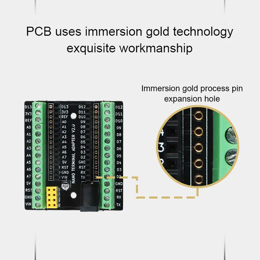 Плата адаптера расширения винтовой клеммы DC NRF2401 для Arduino Nano V3.0 AVR