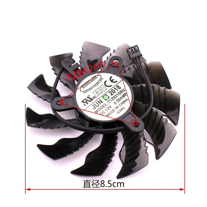 T129215SU PLA09215S12H новый оригинальный для Gigabyte GTX950 GTX960 GTX970 GTX1050 RX560 Графика видеокарта