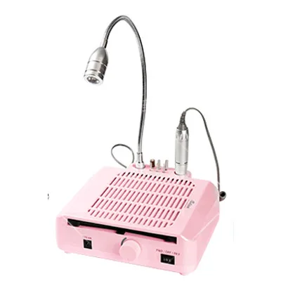 Pink 220V EU Plug Ibelive 60 Вт сборщик пыли для ногтей Вентилятор всасывающая машина очиститель ногтей для маникюра пылесборник для ногтей оборудование для маникюра - Цвет: Pink 220V EU Plug