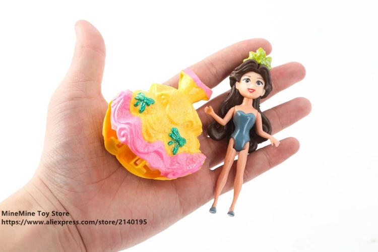 DISNEY Princess Sofia Эльза Белль одежда для переодевания Русалочки 9 см 12 шт./компл.