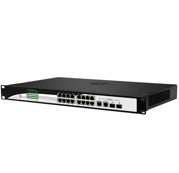 POE коммутатор 16 портов 100 Мбит/с 2 гигабитных порта Ethernet 360 Вт IP камеры и