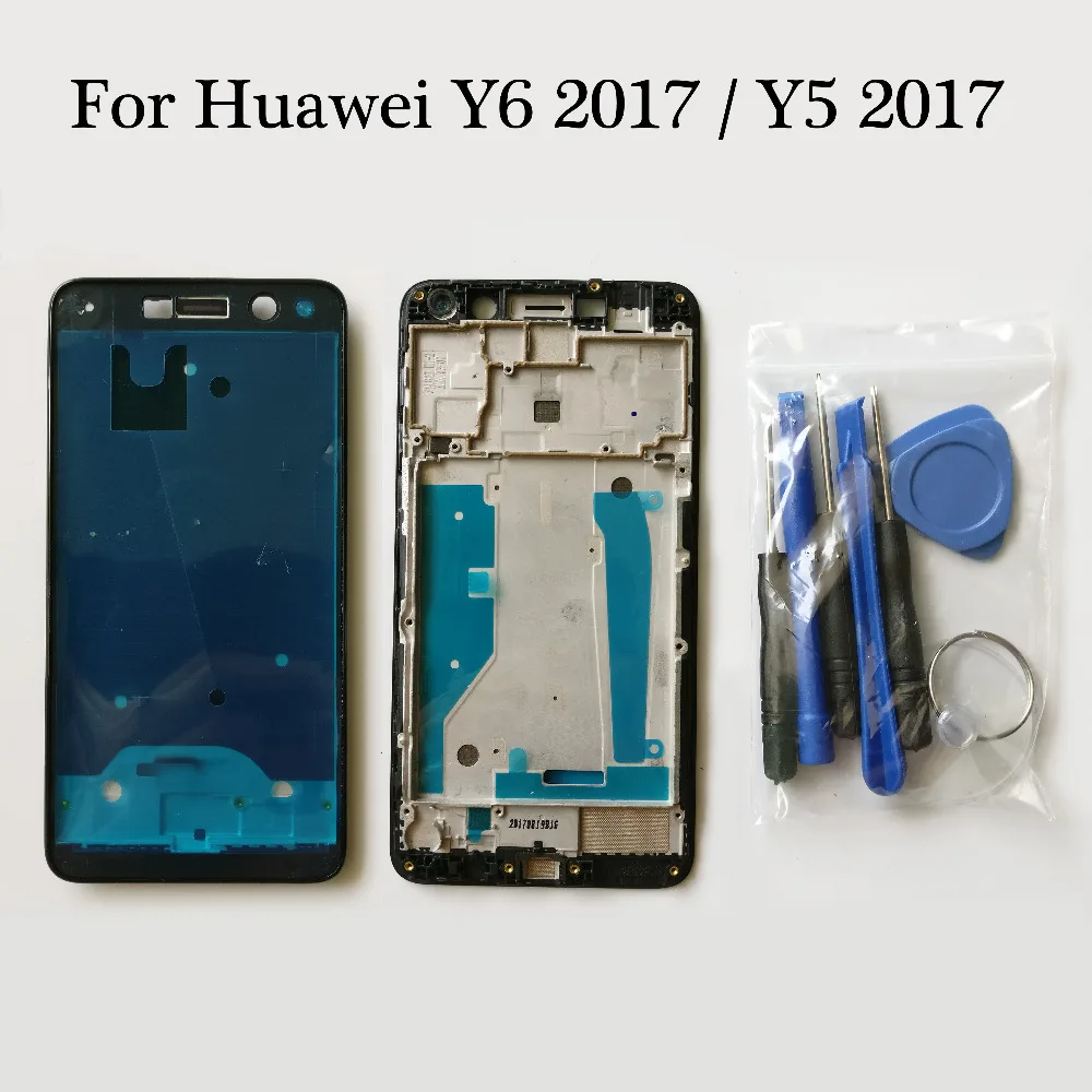 Передняя панель корпуса для Huawei Nova Young 4G LTE / Y6 2017 Y5 ЖК дисплей лицевая инструменты