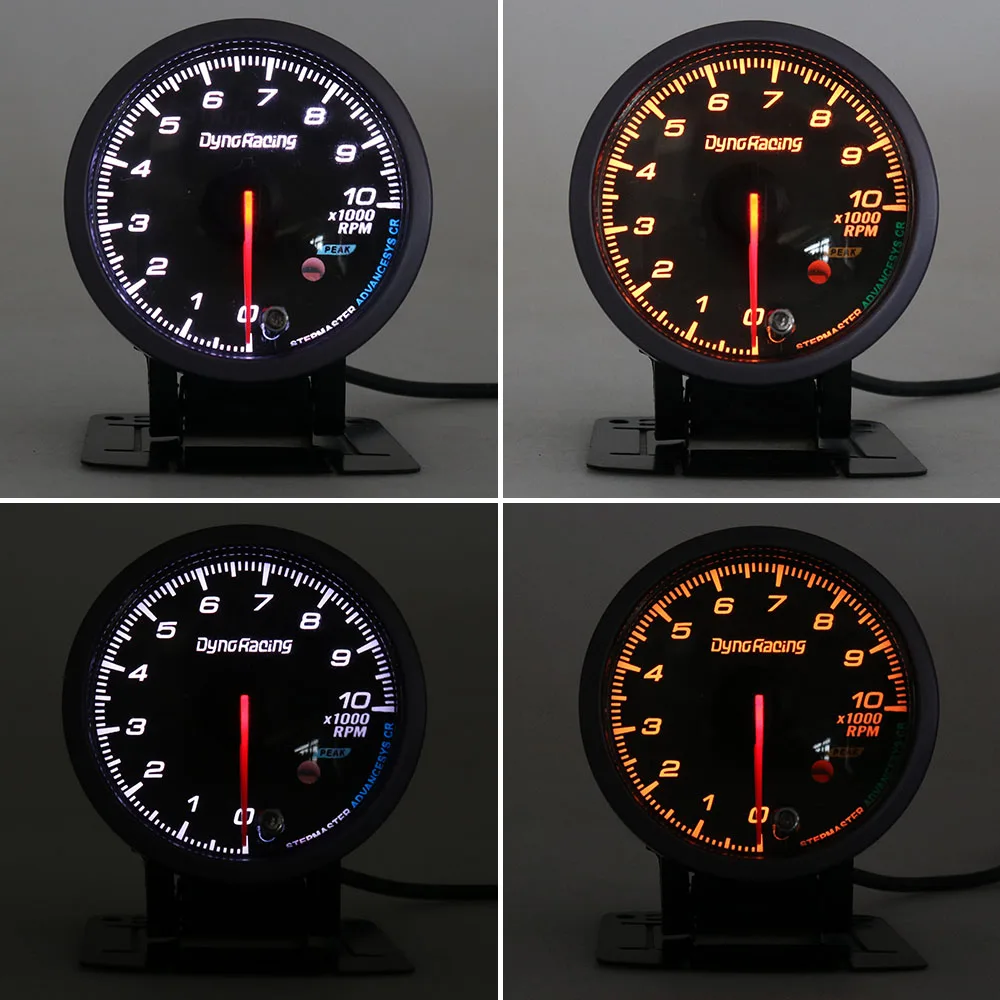 Dynoracing 60 мм Авто Тахометр 0 10000 об/мин Датчик Оборотов Двигателя черный уход за