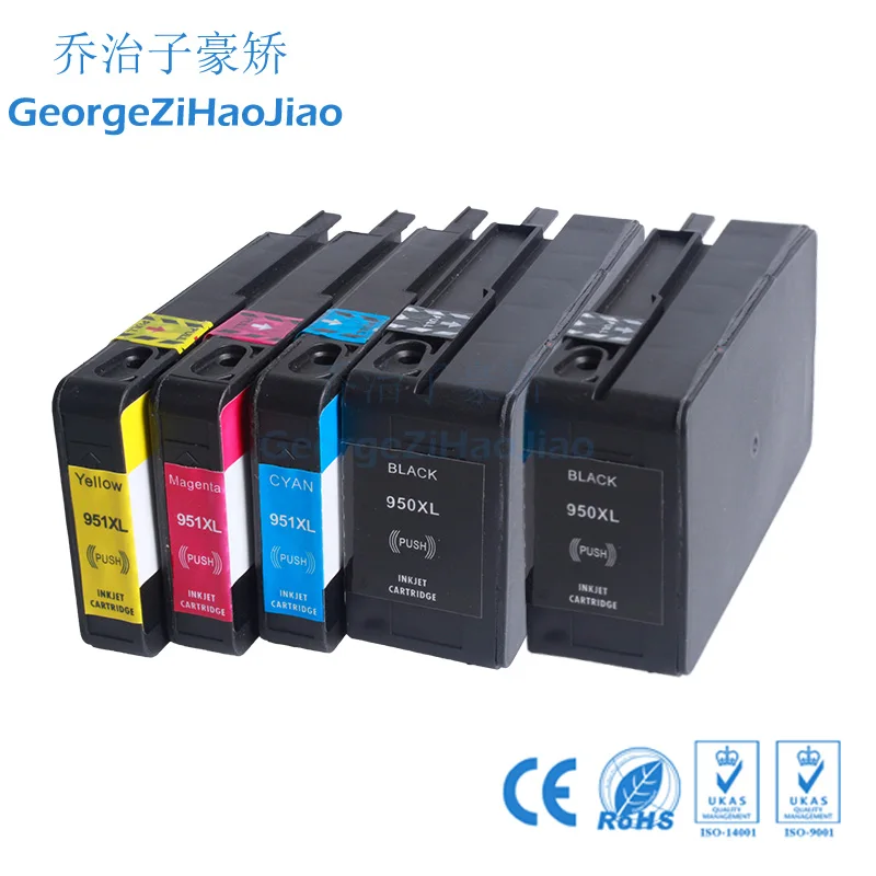5 X совместимый 950 951 XL чернильный картридж Замена для HP HP950 HP951 Officejet Pro 8100 ePrinter 8600 Plus
