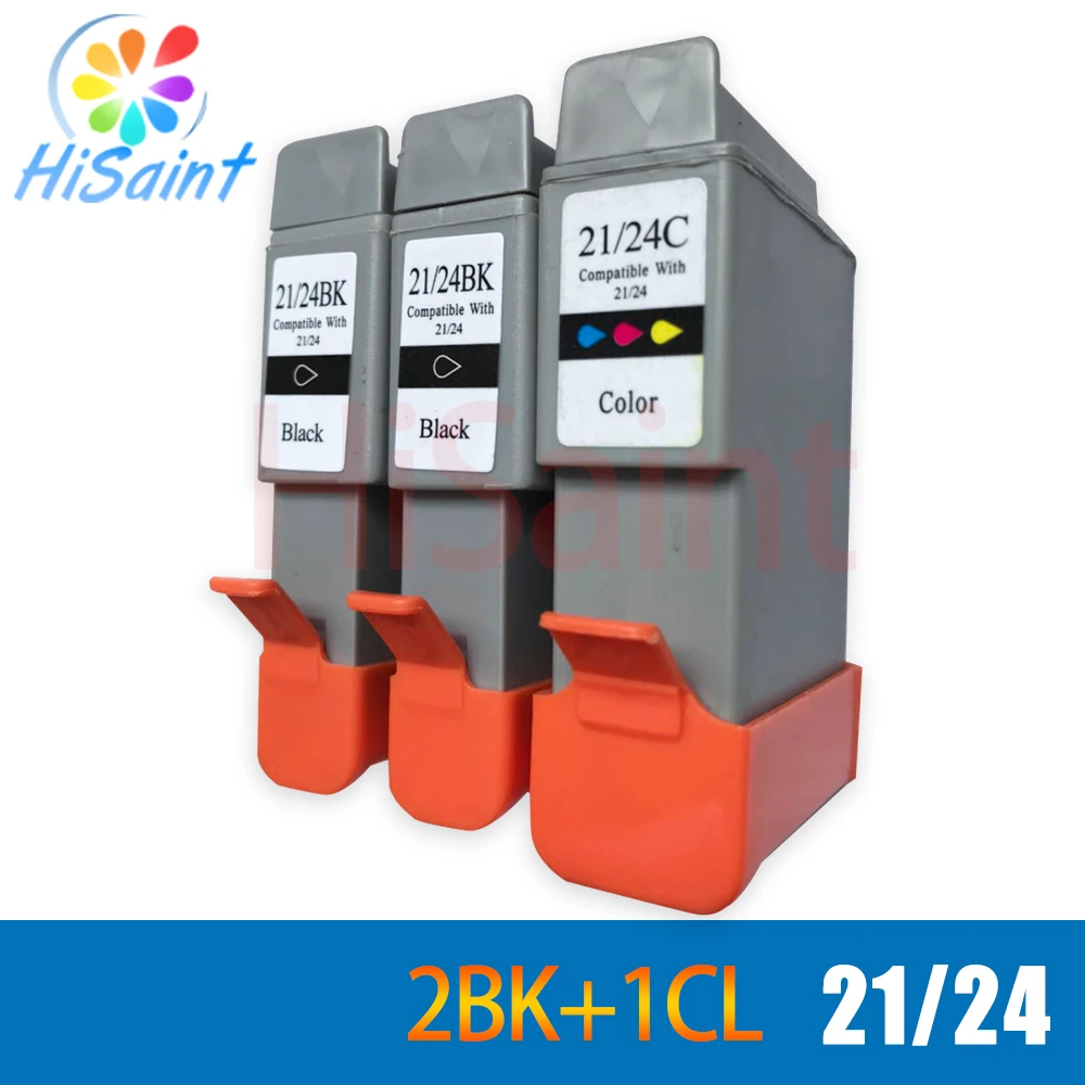 Hisaint 3 шт. для Canon 21 24 картриджи с чернилами Φ 2100 2100SP 4000 принтер бесплатная доставка