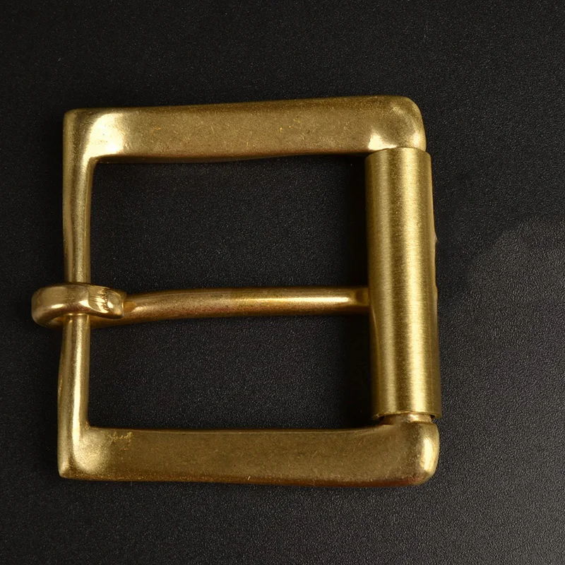 Модные однотонные латунные пряжки для ремня женщин и мужчин металлические 37 38 мм