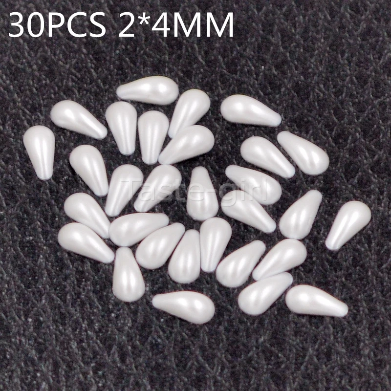 1 упаковка 3D белые блестки с плоской задней поверхностью для ногтевого дизайна