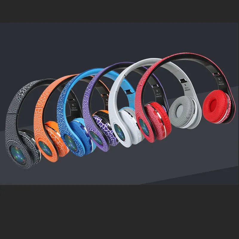 Toproad светящиеся Bluetooth наушники Беспроводной гарнитуры светодиодный 3D стерео