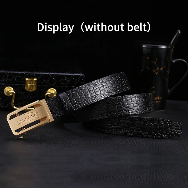 Мужской кожаный ремень с автоматической пряжкой 3 5 см |