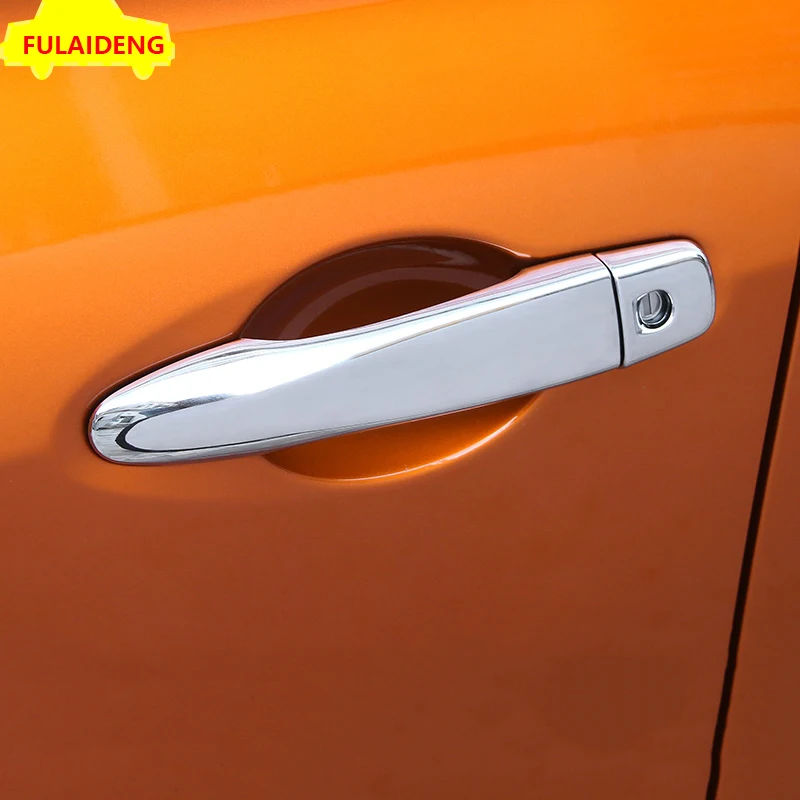 Накладки на ручки для Nissan Kicks 2017 2018 хромированные накладки дверные из АБС