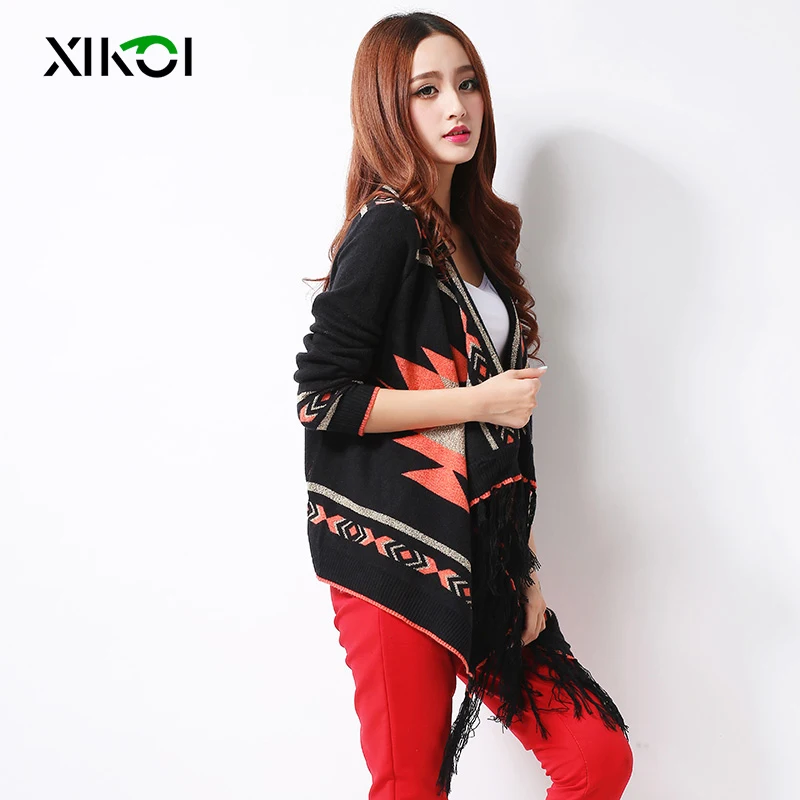 Xikoi Cardigan Female Autumn Top Brand Polyester O-Neck Beige Wool Blend Coat Girl Great Discounts95056 |