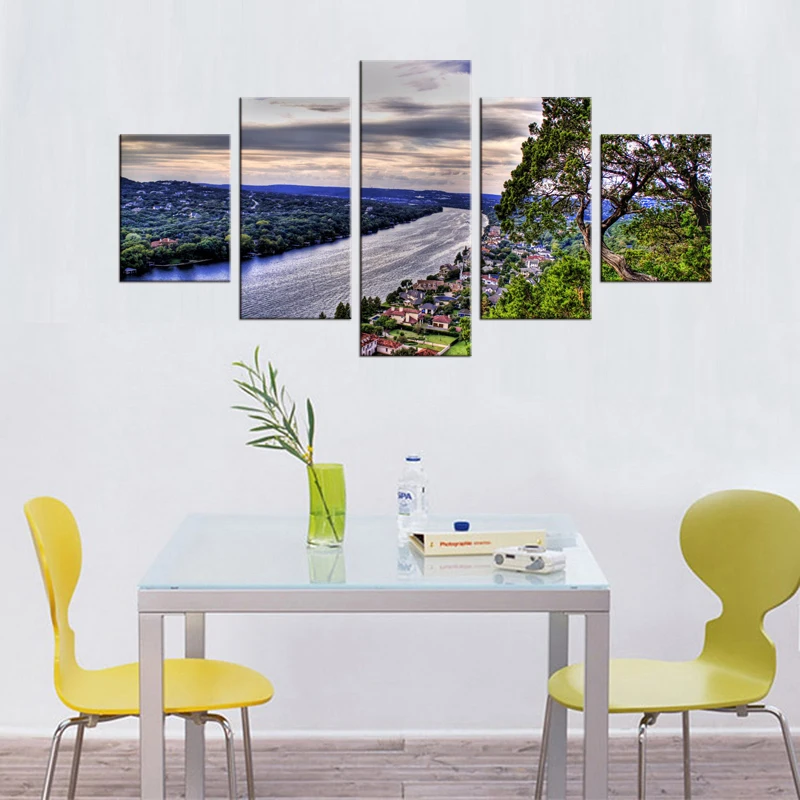 5 шт. настенные наклейки на холст с рамкой | Дом и сад