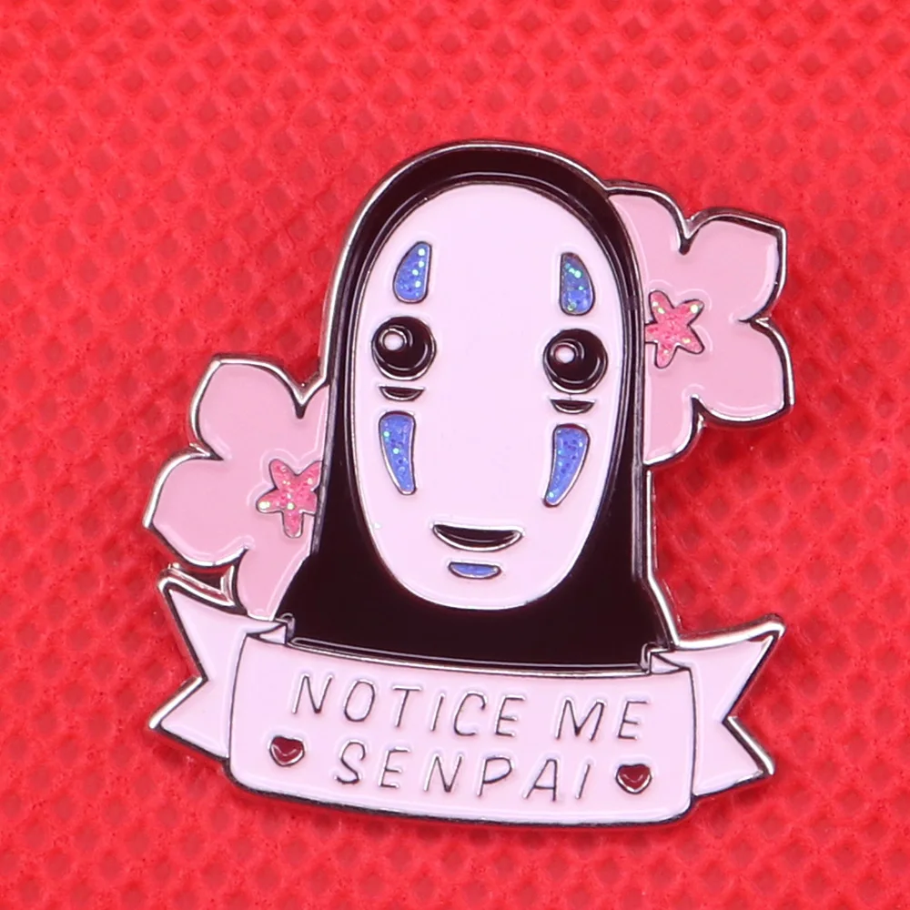 Без уход за кожей лица pin &quotnotice me Senpai&quot брошь Сакура цветок вишневого дерева