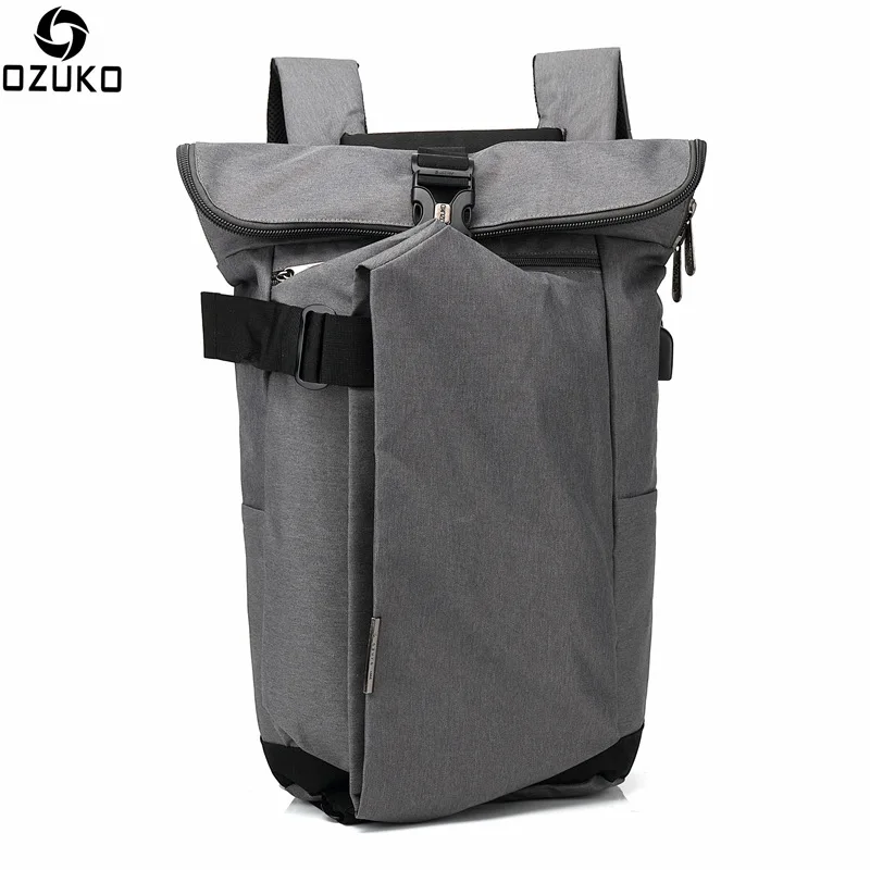Ozuko Многофункциональный повседневный мужской рюкзак Оксфорд новый модный