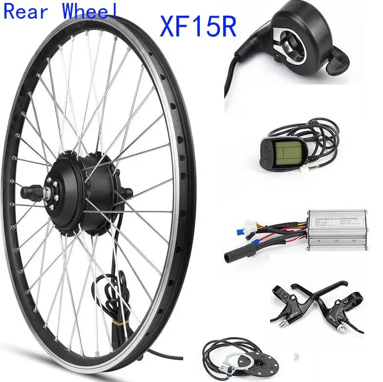 MXUS XF15R задний мотор для центрального движения колеса 48V 350W комплект для переоборудования электрического велосипеда заднего колеса электрический двигатель для велосипеда 20 26 28 дюймов 700C - Цвет: 27.5 inch Motor Kits