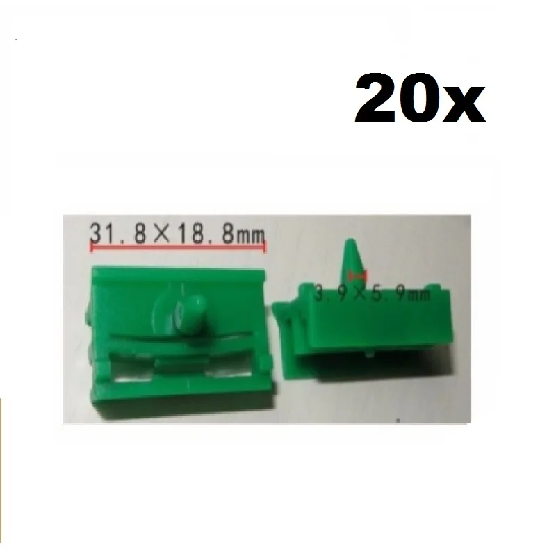 X20 шт. молдинговые зажимы для порога дверной панели 51718184574 BMW:E36 E46 E90 E91 3