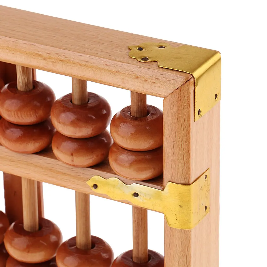 Деревянный 15 рядов китайский калькулятор Abacus арифметический расчетный