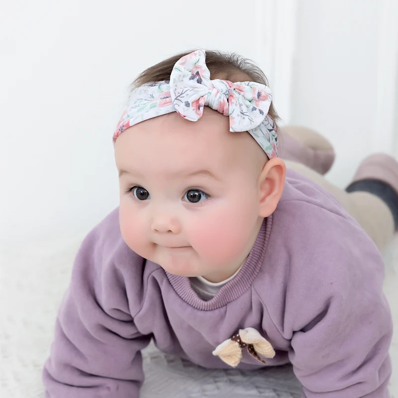 1 шт. клетчатая Детская повязка нейлоновая с бантом для девочек вечерние повязки