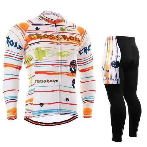 Мужская велосипедная Джерси с длинным рукавом 3 задними карманами | Спорт и