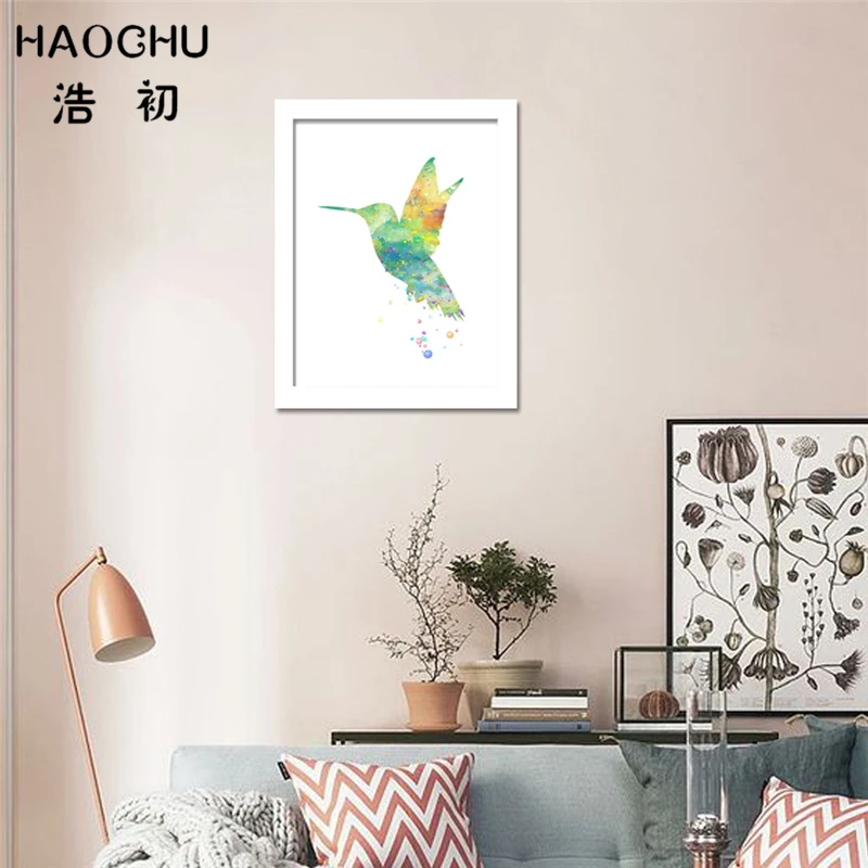 Скандинавская Минималистичная Настенная роспись HAOCHU красивые Летающие птицы